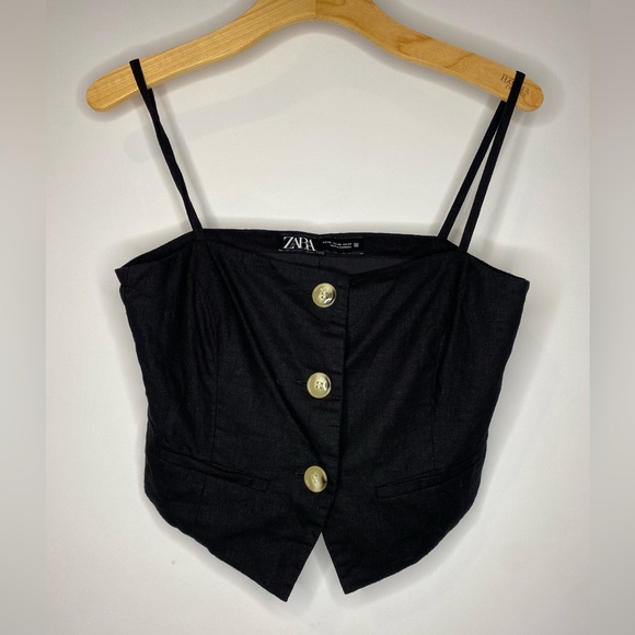 Zara Linen Blend Tank - Picture 2 of 4